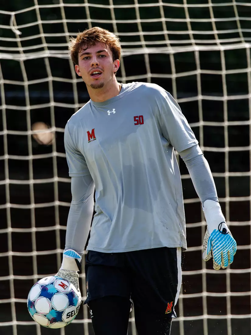 Goalkeeper Alexander Milosevic (50)
Photos from Men's Soccer practice at Ludwig Field in College Park, MD on Tuesday, Aug. 4, 2026.
Allison Mize/Maryland Terrapins