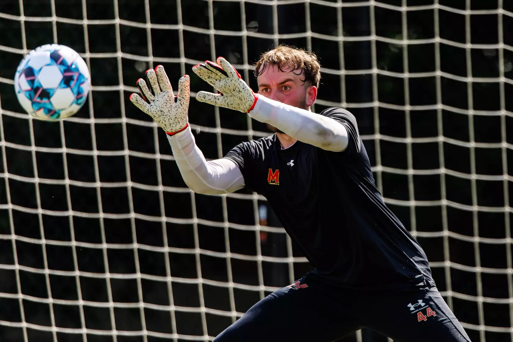 Goalkeeper Laurin Mack (38)
Photos from Men's Soccer practice at Ludwig Field in College Park, MD on Tuesday, Aug. 4, 2026.
Allison Mize/Maryland Terrapins