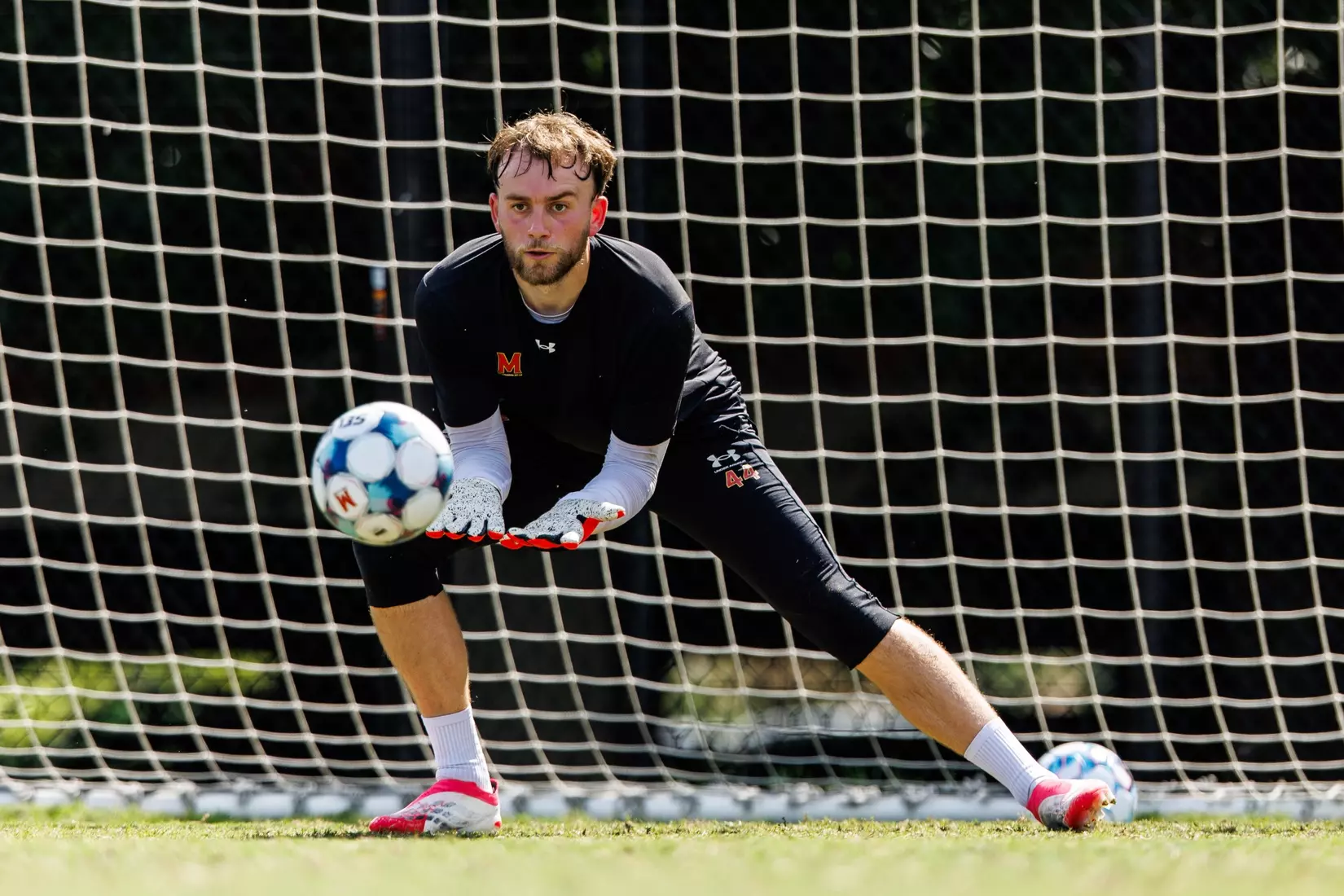 Goalkeeper Laurin Mack (38)
Photos from Men's Soccer practice at Ludwig Field in College Park, MD on Tuesday, Aug. 4, 2026.
Allison Mize/Maryland Terrapins