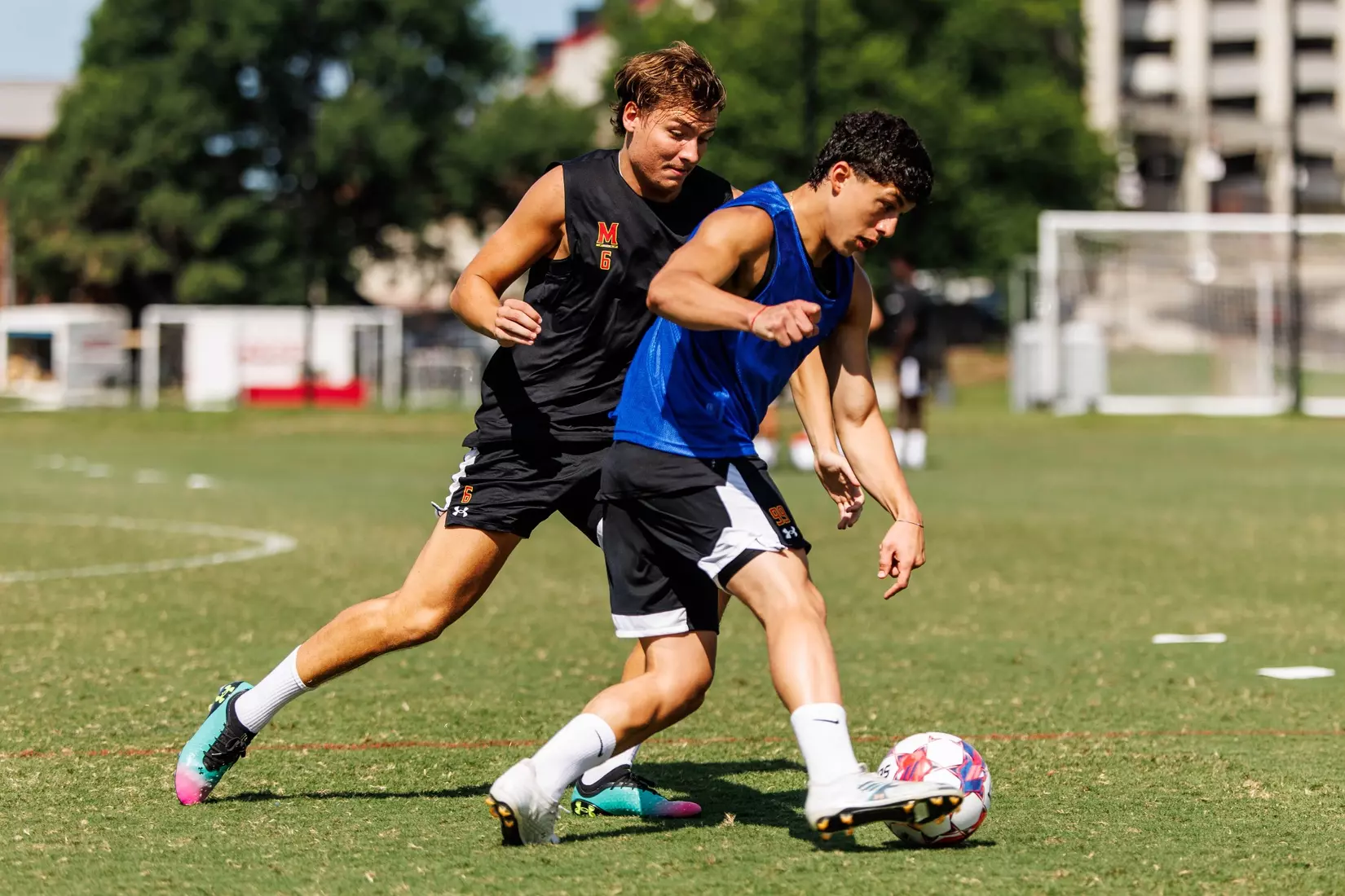 Forward Said El Eyssami (99), Midfielder Leon Koehl (6)
Photos from Men's Soccer practice at Ludwig Field in College Park, MD on Tuesday, Aug. 4, 2026.
Allison Mize/Maryland Terrapins