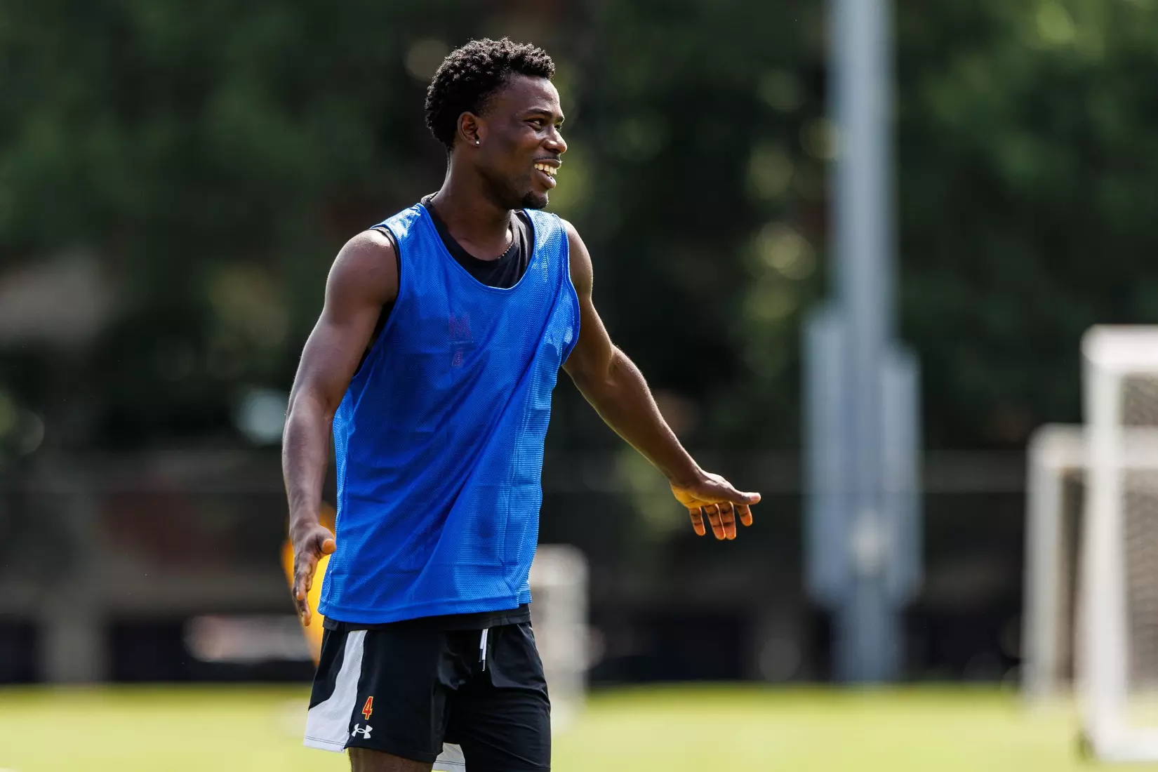 Midfielder Jason Atakora (4)
Photos from Men's Soccer practice at Ludwig Field in College Park, MD on Tuesday, Aug. 4, 2026.
Allison Mize/Maryland Terrapins