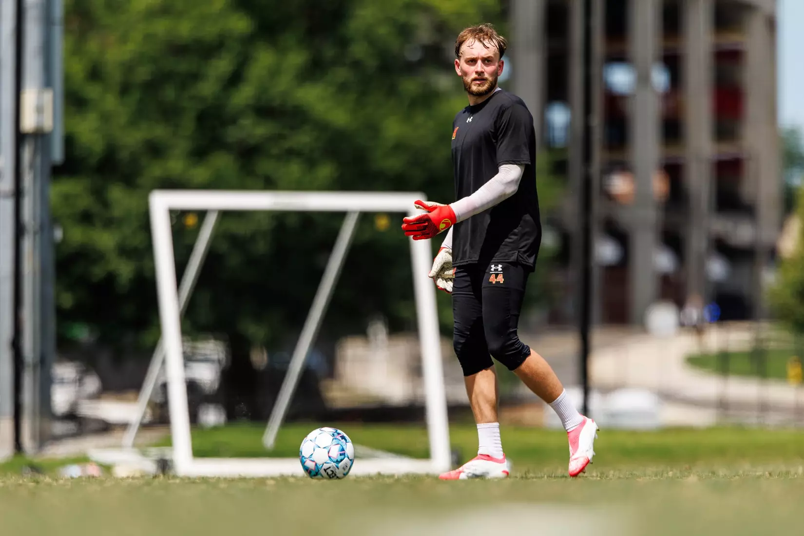 Goalkeeper Laurin Mack (38)
Photos from Men's Soccer practice at Ludwig Field in College Park, MD on Tuesday, Aug. 4, 2026.
Allison Mize/Maryland Terrapins