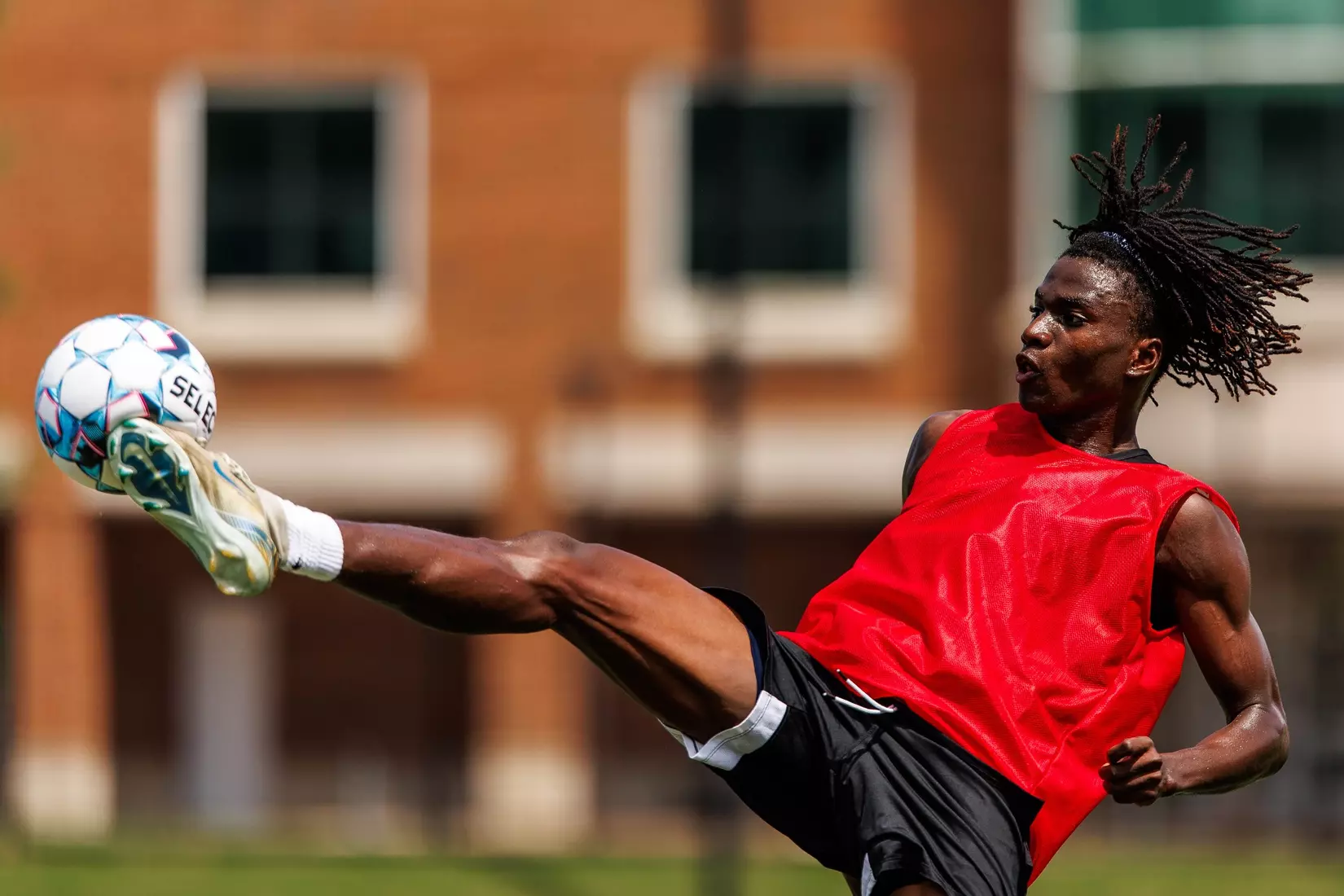 Defender Franklin Affanyi (88)
Photos from Men's Soccer practice at Ludwig Field in College Park, MD on Tuesday, Aug. 4, 2026.
Allison Mize/Maryland Terrapins