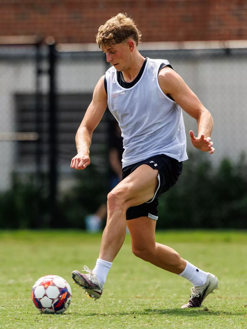Defender Ljubomir Popovic (5)
Photos from Men's Soccer practice at Ludwig Field in College Park, MD on Tuesday, Aug. 4, 2026.
Allison Mize/Maryland Terrapins