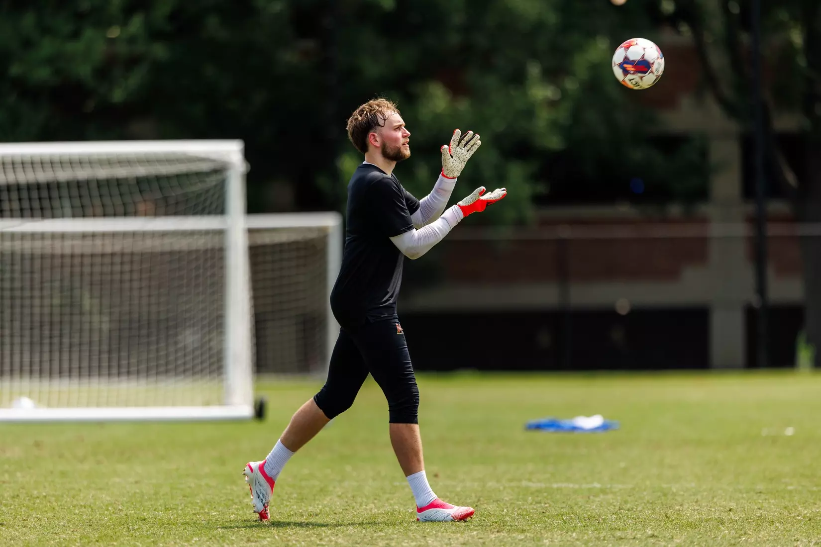 Goalkeeper Laurin Mack (38)
Photos from Men's Soccer practice at Ludwig Field in College Park, MD on Tuesday, Aug. 4, 2026.
Allison Mize/Maryland Terrapins