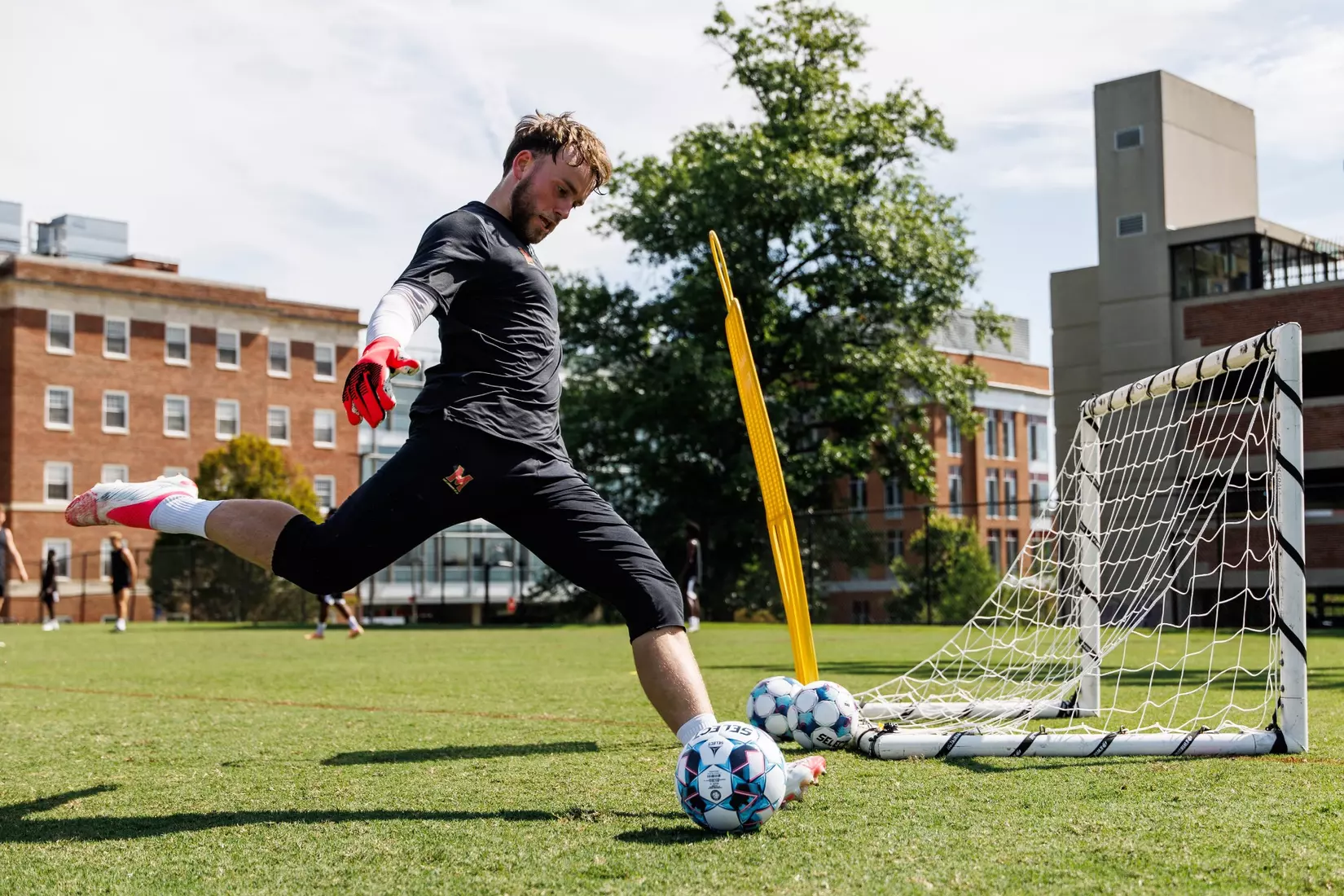Goalkeeper Laurin Mack (38)
Photos from Men's Soccer practice at Ludwig Field in College Park, MD on Tuesday, Aug. 4, 2026.
Allison Mize/Maryland Terrapins