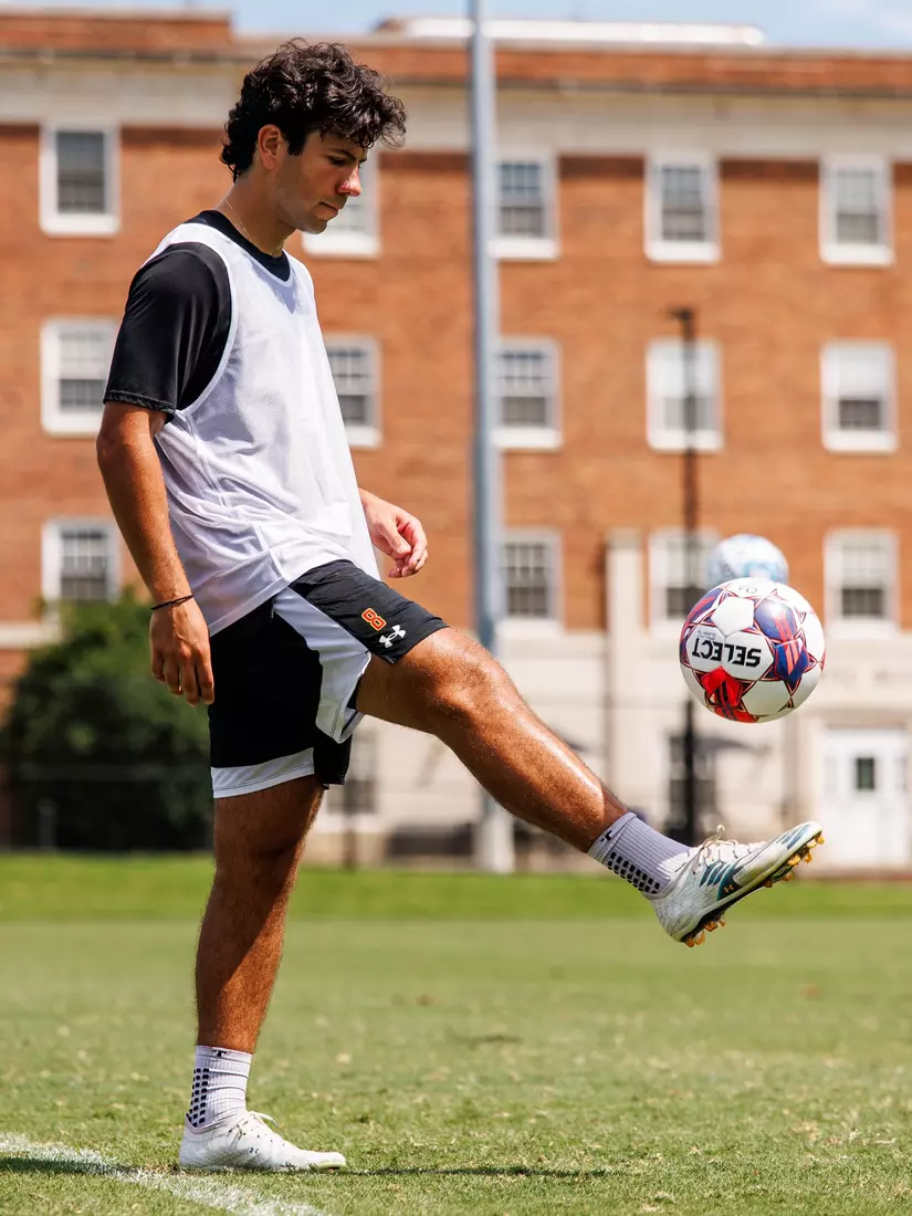 Midfielder Albi Ndrenika (8)
Photos from Men's Soccer practice at Ludwig Field in College Park, MD on Tuesday, Aug. 4, 2026.
Allison Mize/Maryland Terrapins