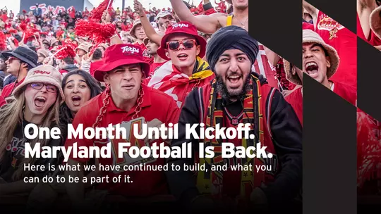 Football - One Month Away Letter Graphic