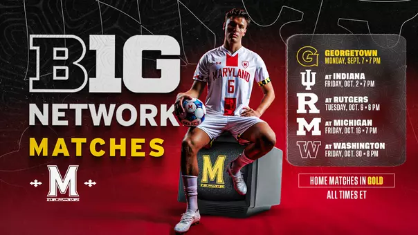 Men's Soccer BTN Schedule Graphic