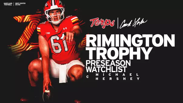 Michael Hershey 2026 Rimington Trophy Award Watch List Graphic