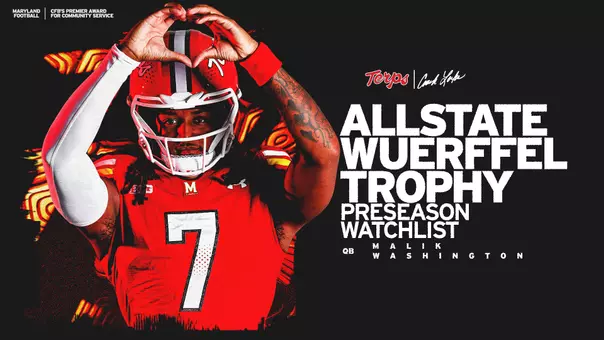 Malik Washington 2026 Allstate Wuerffel Trophy Watch List Graphic