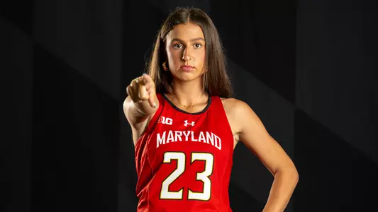 Aida Ierubino poses at Maryland Field Hockey content day