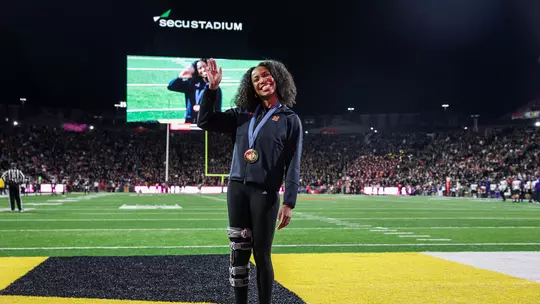 Thea LaFond honored at Maryland football game
