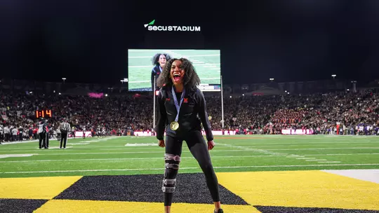 Thea LaFond honored at Maryland football game