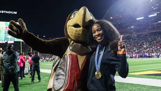 Thea LaFond honored at Maryland football game