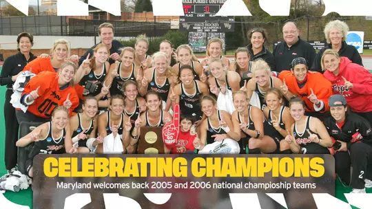 Maryland celebrates winning a national championship