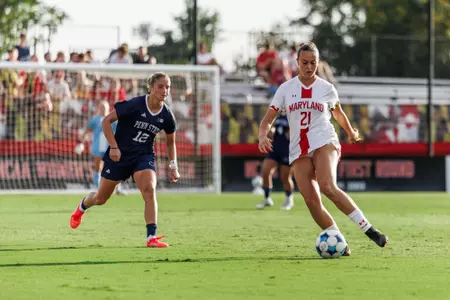 Lilly Bane Dribbling against Penn State
