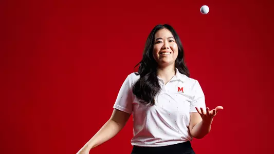 Nicha Kanpai posed red background