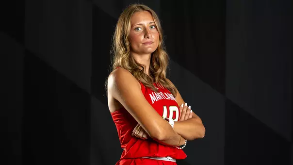 Kendall Gilmore poses at Maryland Field Hockey content day