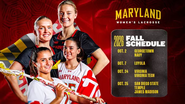 Maryland Women's Lacrosse Fall Schedule