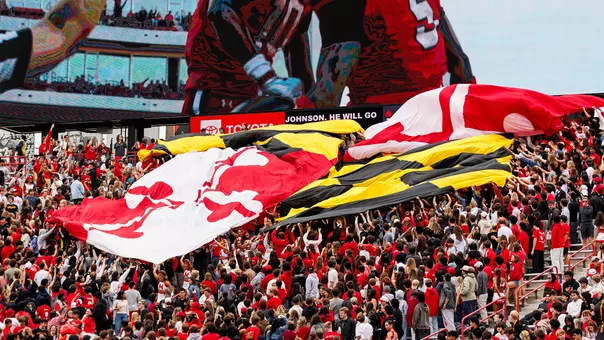 Maryland flag drop at UCLA