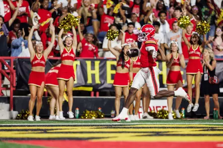Dejuan Williams celebrates a touchdown against Hampton