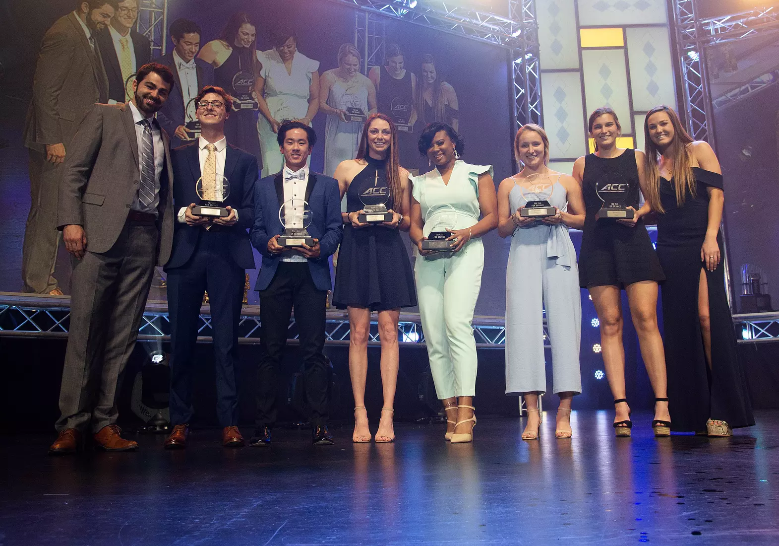 ACC Top Six for Service honorees