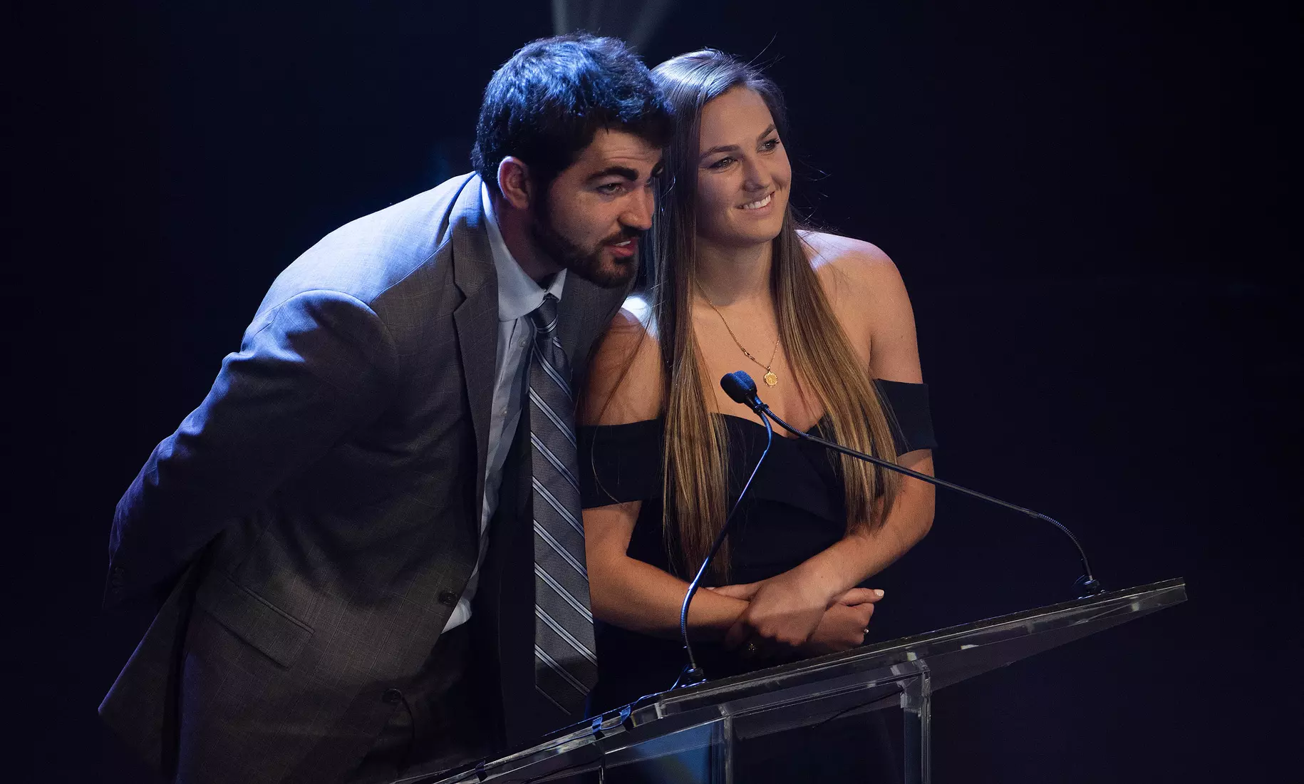 Luke Maye and Kendra Koetter