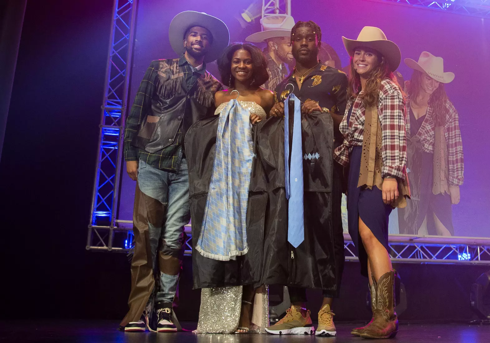 Brianna Pinto, second from left, and Marcus Krah, second from right - Best Dressed