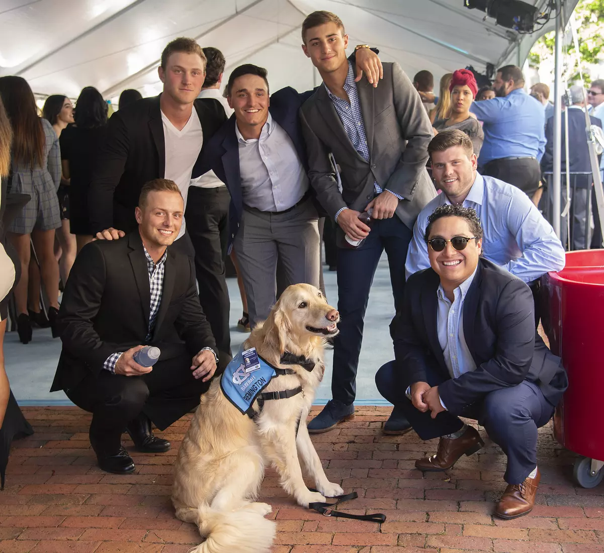 Remmington poses before the Rammys begin.