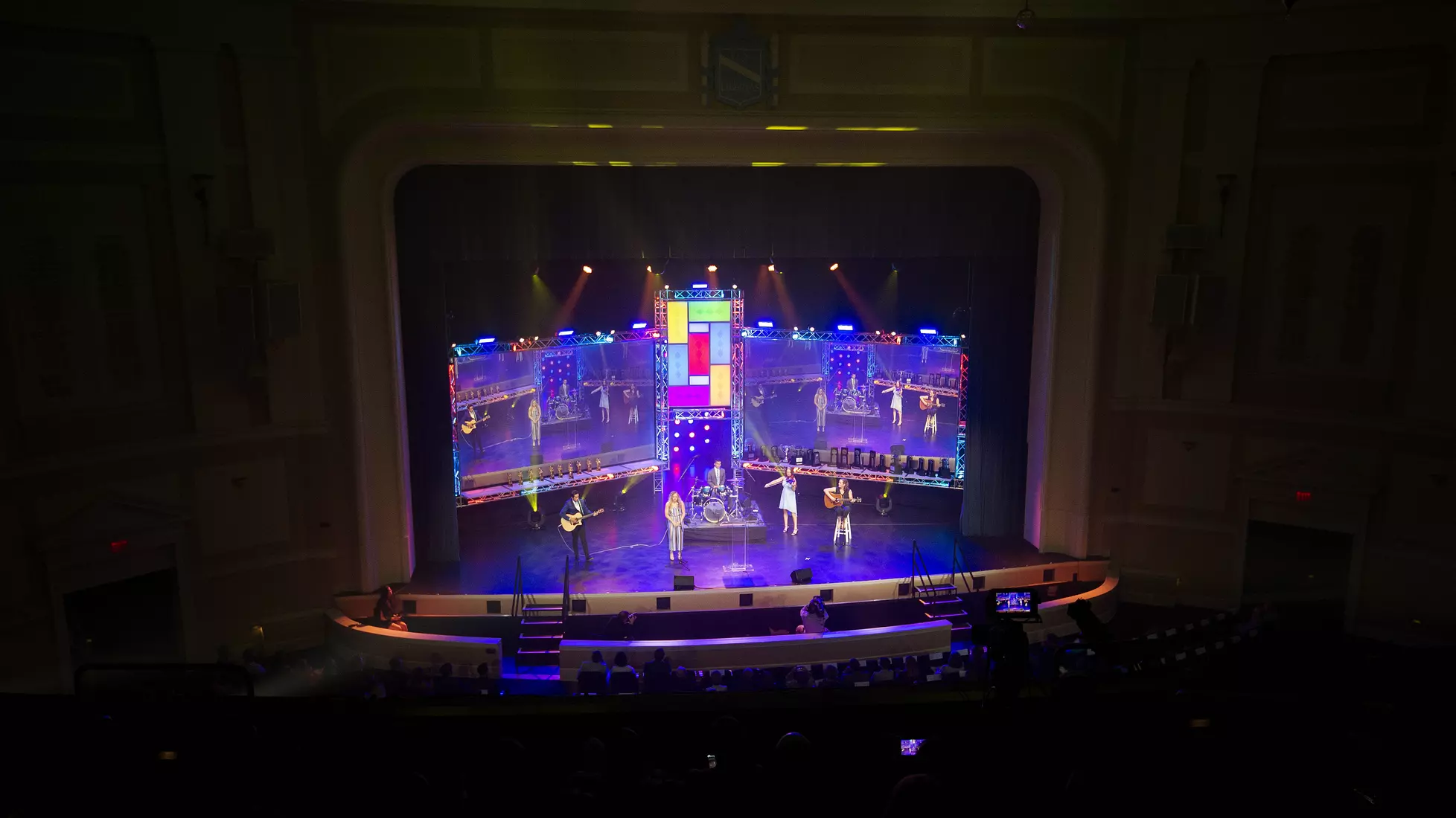 (L to R): Toby Song, Ashton Brown, Elizabeth Mitchell, Joey Souza, Sara Daavettila