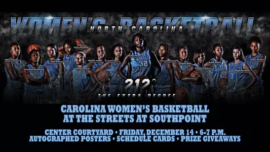 Tar Heels At Southpoint Friday At 6 p.m.