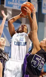 Larkins Leads Tar Heels Past Lipscomb, 91-45
