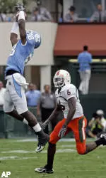 Tar Heels Top Hurricanes, 33-27
