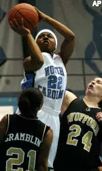 No. 5 UNC Overpowers Wofford, 102-42