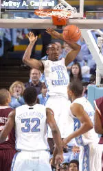 No. 5 Tar Heels Rout Hokies, 92-53