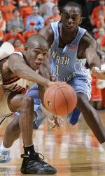 Heels Edged On The Road At Virginia