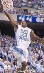 Green, Ellington Lead Tar Heels Past UNC Pembroke