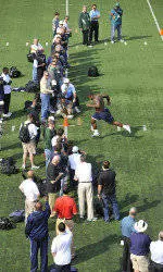 Tar Heels Participate In Pro Timing Day