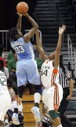 No. 22 Tar Heels Edged By No. 22 Georgia Tech, 56-54