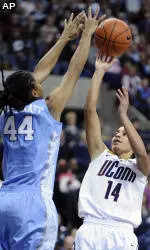 No. 3 UConn Hands No. 24 Tar Heels 86-35 Loss