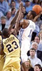 Hansbrough's Big Night Leads Heels Past Georgia Tech