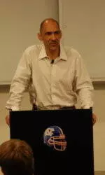 Dungy Addresses Football Team
