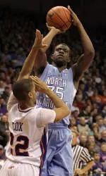 Tar Heels Pull Away From Purple Aces, 76-49