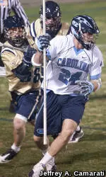 Keenan's Face-Off Prowess Leads UNC Past Navy