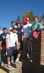 UNC Men's Lacrosse Helps Build Habitat House
