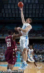 Tar Heels Catch Fire in Second Half, Top Charleston 74-69