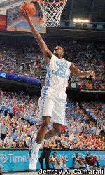 No. 7 North Carolina Overpowers North Carolina State, 74-55