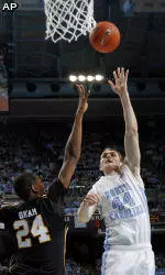 Zeller Named Tar Heel Performer of the Week