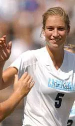Tomecka Scores Twice To Lead UNC Past Villanova